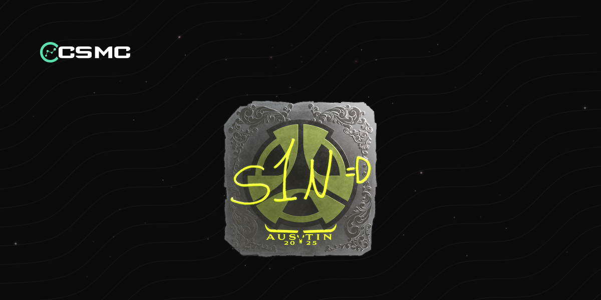 Sticker | s1n (Foil) | Austin 2025 - Price, Info & Where to Buy in CS2
