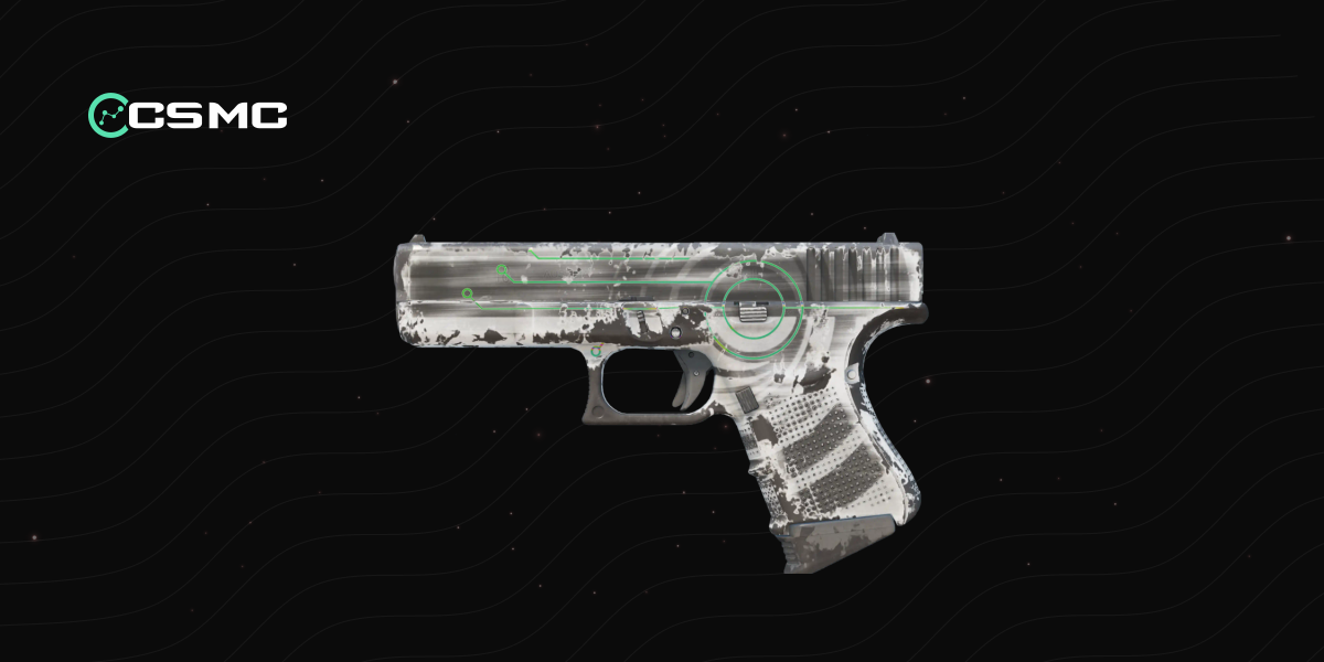 Glock-18 | Trace Lock (Battle-Scarred) цена, купить, сколько стоит