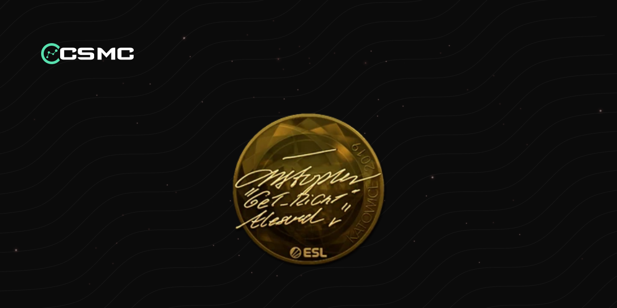 Get Right Cs Sticker Sticker | GeT_RiGhT (Gold) | Katowice 2019 - Price, Info & Where to Buy ...