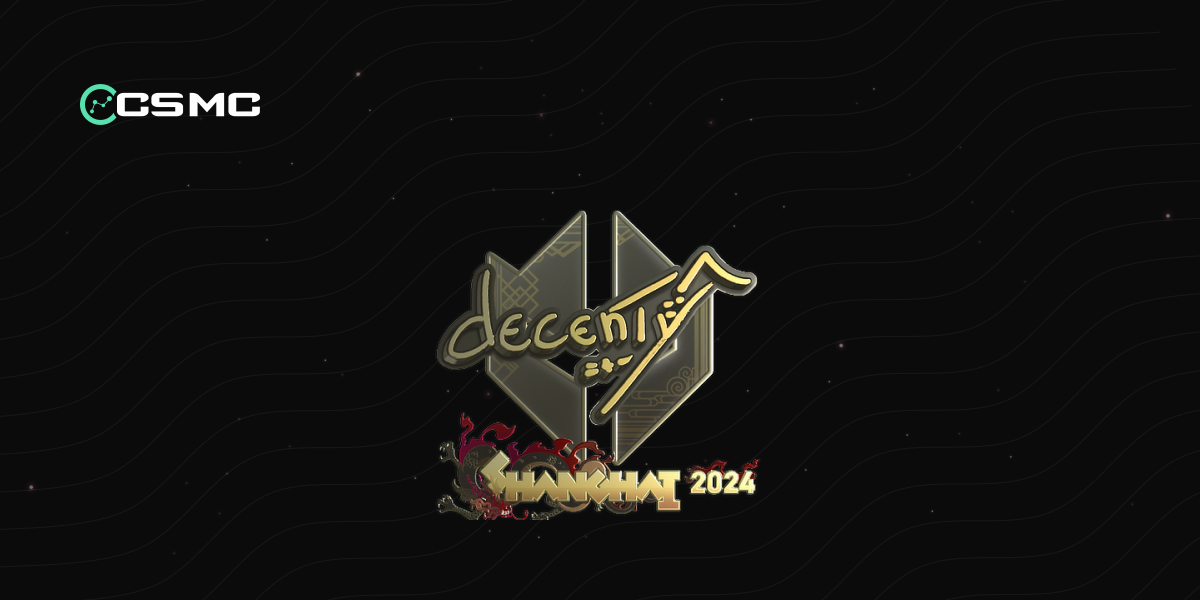 Sticker | decenty (Gold) | Shanghai 2024 - Price, Info & Where to Buy ...