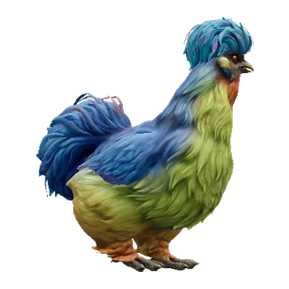 Silkie Blue with Red Beard — CS2 pet chicken